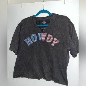 Social Culture “Howdy” Crop Top